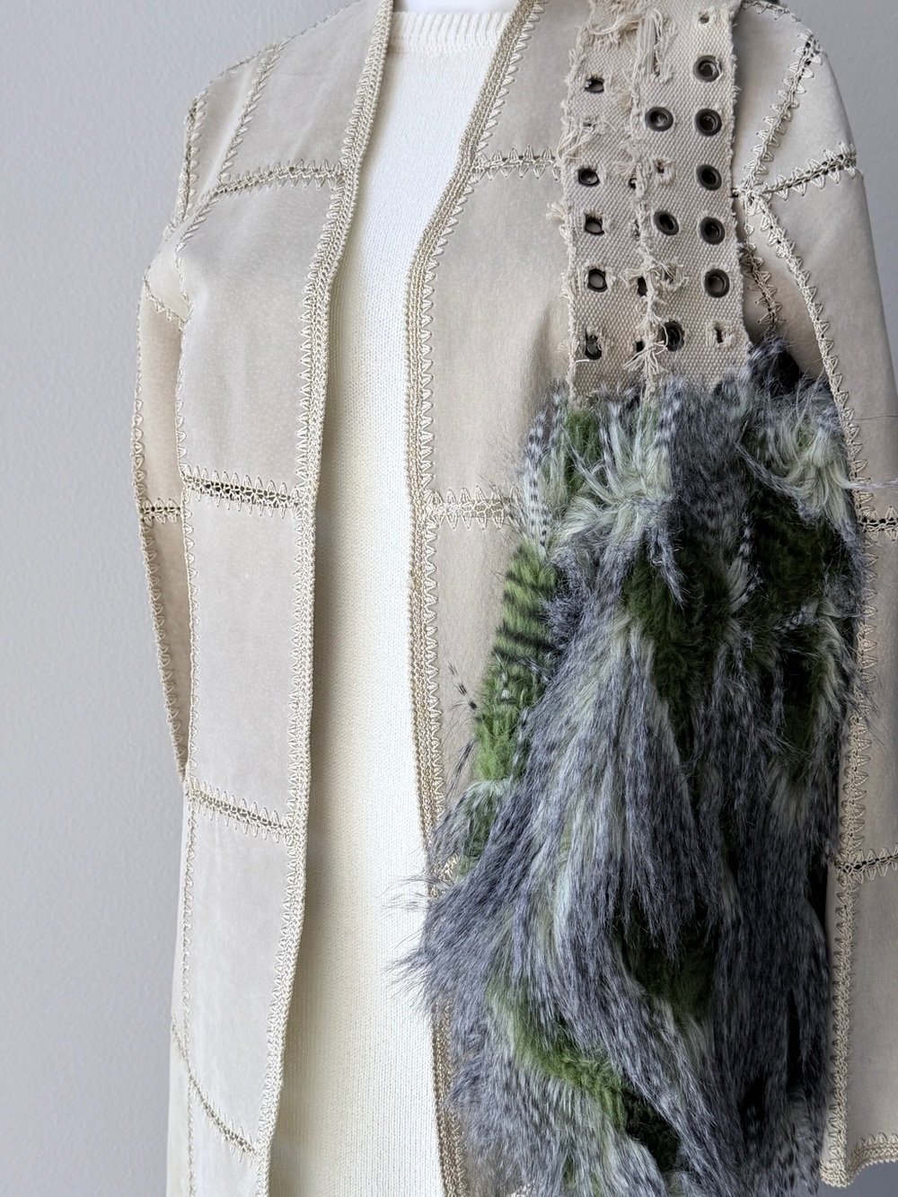 Custo Barcelona Hype Fur Boho Bag - Picture 4 of 10